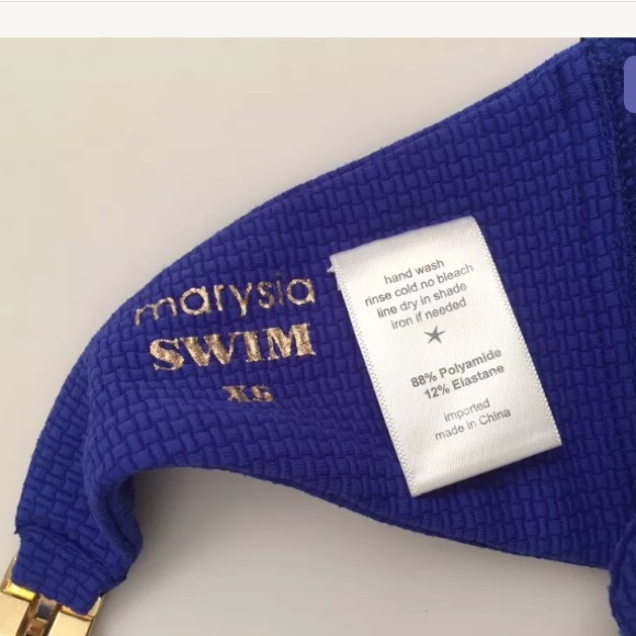 NWT Marysia Scalloped Blue Bikini Top - Picture 6 of 8